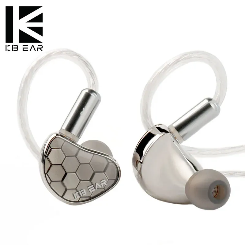 Koptelefoon KBEAR Xuanwu HIFI InEar-bekabelde oortelefoon OFC Afneembare audiokabel Hoofdhoofdtelefoon Auriculares HD Microfoon Verbeterde bas IEM