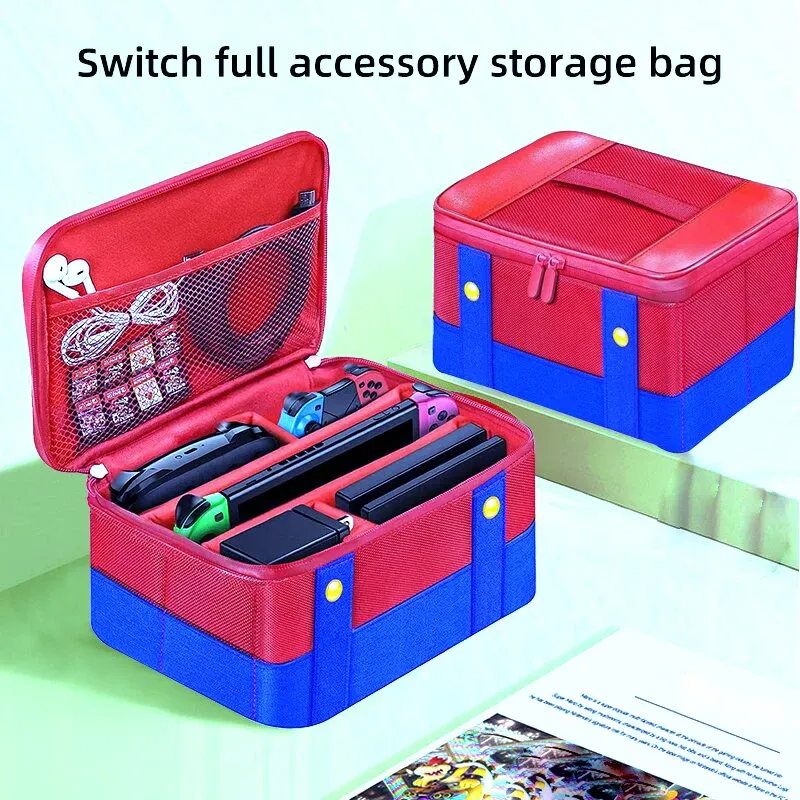 Taschen Tragetasche für Nintendo SWITCH, Schutztasche für Switch-Spielekonsole, große Kapazität, Aufbewahrungstasche, Reisetasche, NS-Zubehör