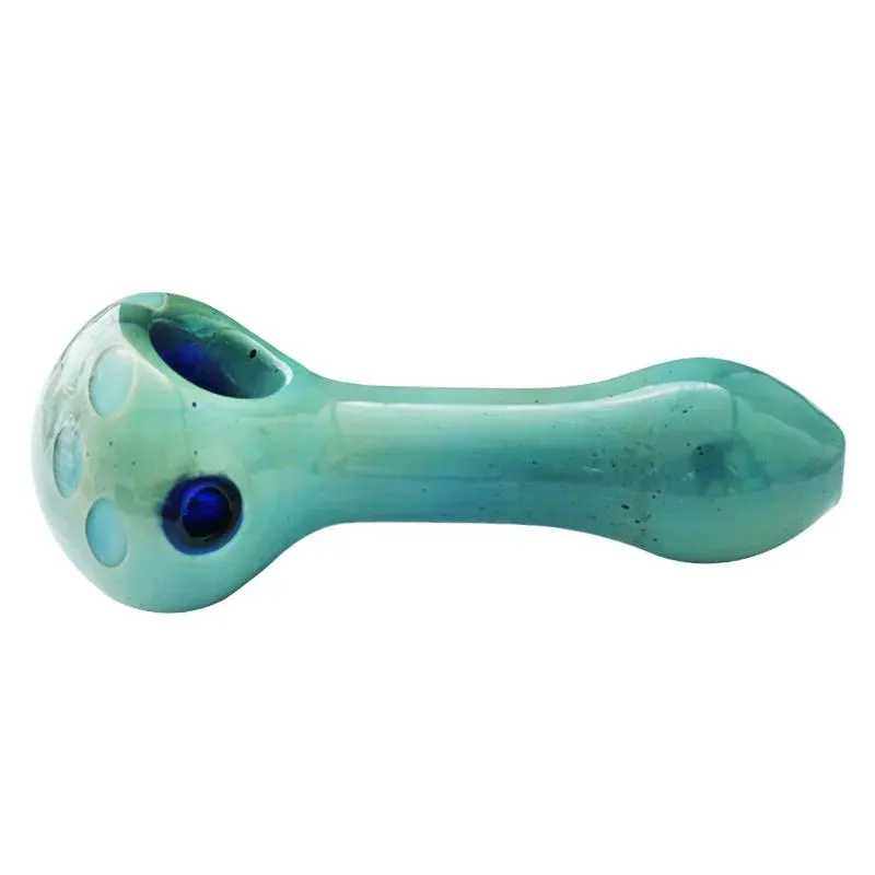 Glass handmade pipe length 114mm handicraft grass tobacco pipe portable heat-resistant pipes smoking accessories