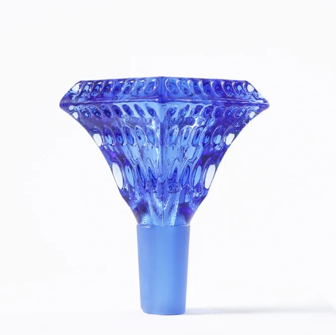 Bol en verre pour narguilé fumer du tabac entonnoir coloré ambre bleu vert clair rose gris herbe brûleurs à huile sèche eau Dab Rig Bongs