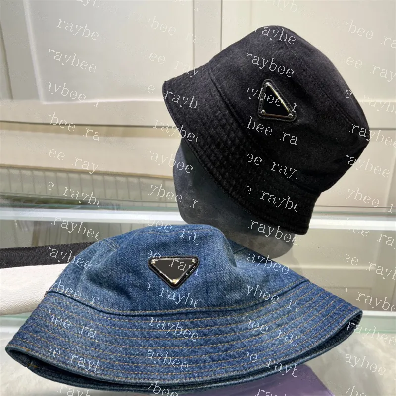 Hink hatt designer denim breda brim hattar lyxiga män kvinnor fiskare hatt unisex båt cap casual caps sun hatt mode sunbonnet hink mössa