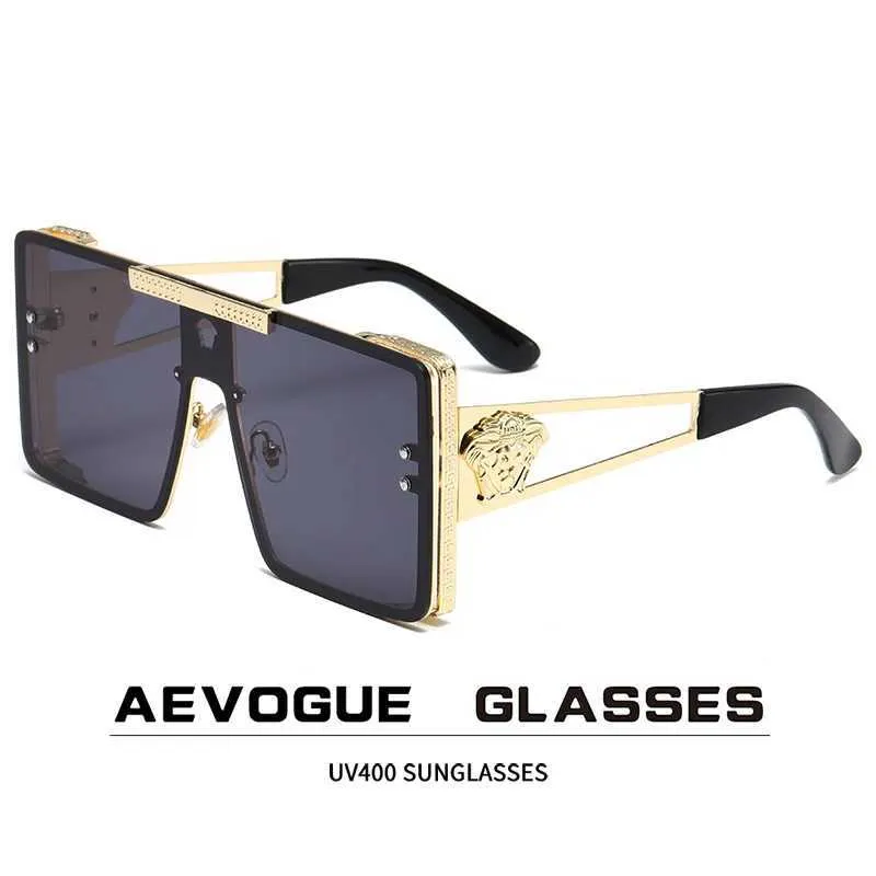 Óculos de sol AEVOGUE Óculos de sol Armação de óculos Acessórios de óculos femininos moda quadrada ao ar livre UV400 AE1378B (2 pacotes) J240226