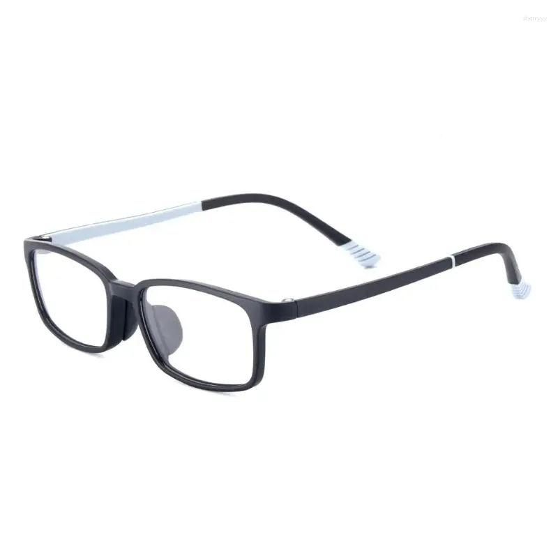 Lunettes de soleil Cadres Hommes et Femmes Léger Full Rim TR90 Rectangle Petite Prescription Optique Noire Pour Myopie Presbytie Lentille Progressive