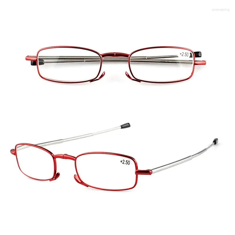 Sunglasses Frames Portable Folding Reading Glasses Anti-Blue Presbyopic Women Men With Case Eyeglasses Elderly Eyewear