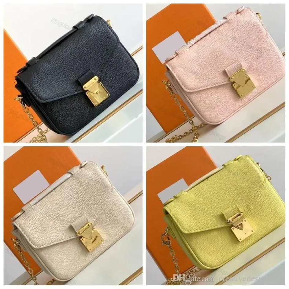 Bolso cruzado para mujer con cadena Micro Metiss M81389 M81390 M81407 Diseñadores Mini Tote Iconic Flap Wallet Mini Satchel Handbags283H