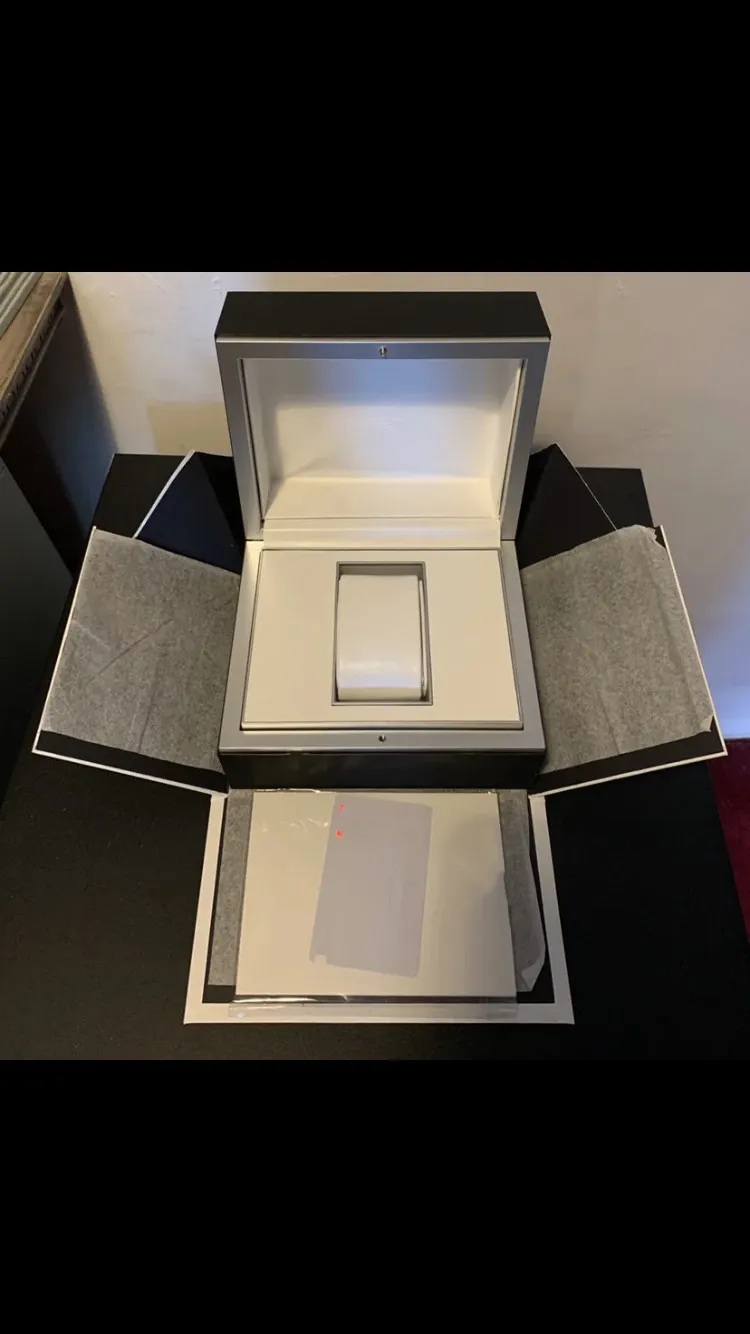 Роскошная коробка высокого качества, черная оригинальная коробка, мужские и женские коробки для часов, мужская коробка для наручных часов, сертификаты для коробок для часов IWC