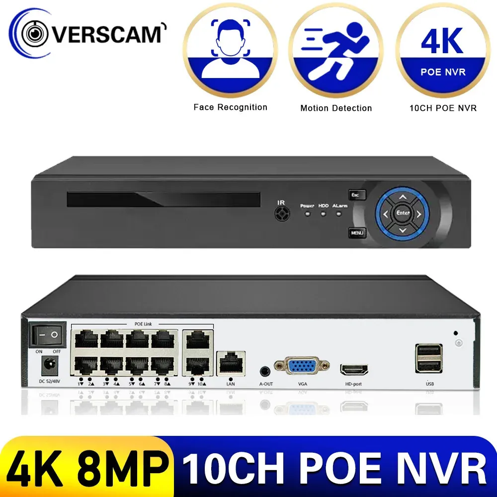 DVR 8 Canali 4K H.265+ - Registratore Di Sicurezza Con Rilevamento Persone/Veicoli, Senza HDD - Foto 9