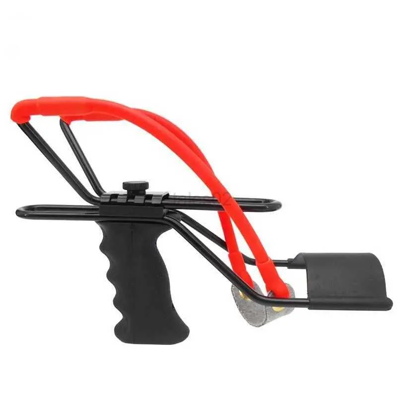 Hunting Slingshots Slingshot chasse professionnel puissant adulte jeu de plein air en acier inoxydable haute puissance fronde avec tir en caoutchouc 2021 YQ240226