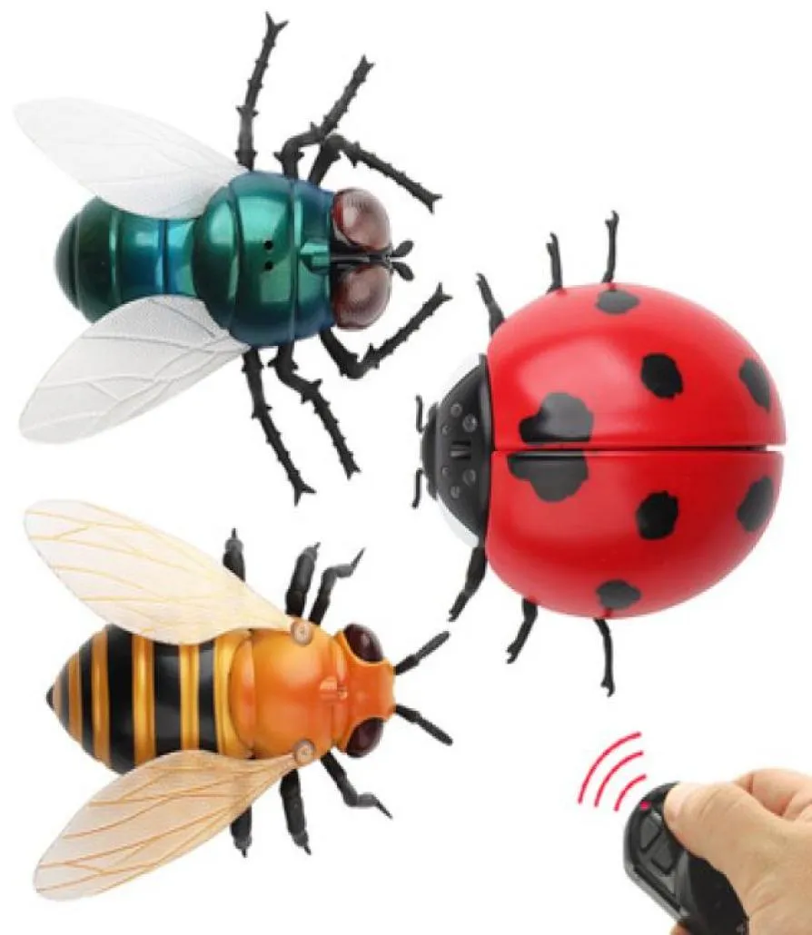 赤外線RCペストリモートコントロール動物おもちゃスマート昆虫フライビーレディバグいたずらジョークラジオ小説お子どものための面白いおもちゃ2095224