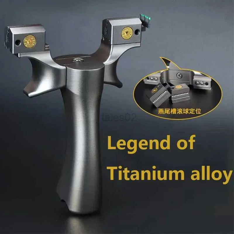 الصيد Slingshots Mobile Legendary Slingshot Titanium Alloy TC21 دقة عالية وقوية مسابقة الصيد في الهواء الطلق yq240226