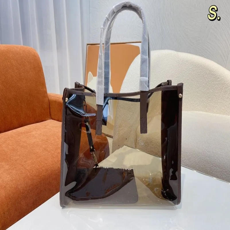 Sac à bandoulière design de styliste pour femmes, sac à main transparent en gelée pour mère et enfant, 262S