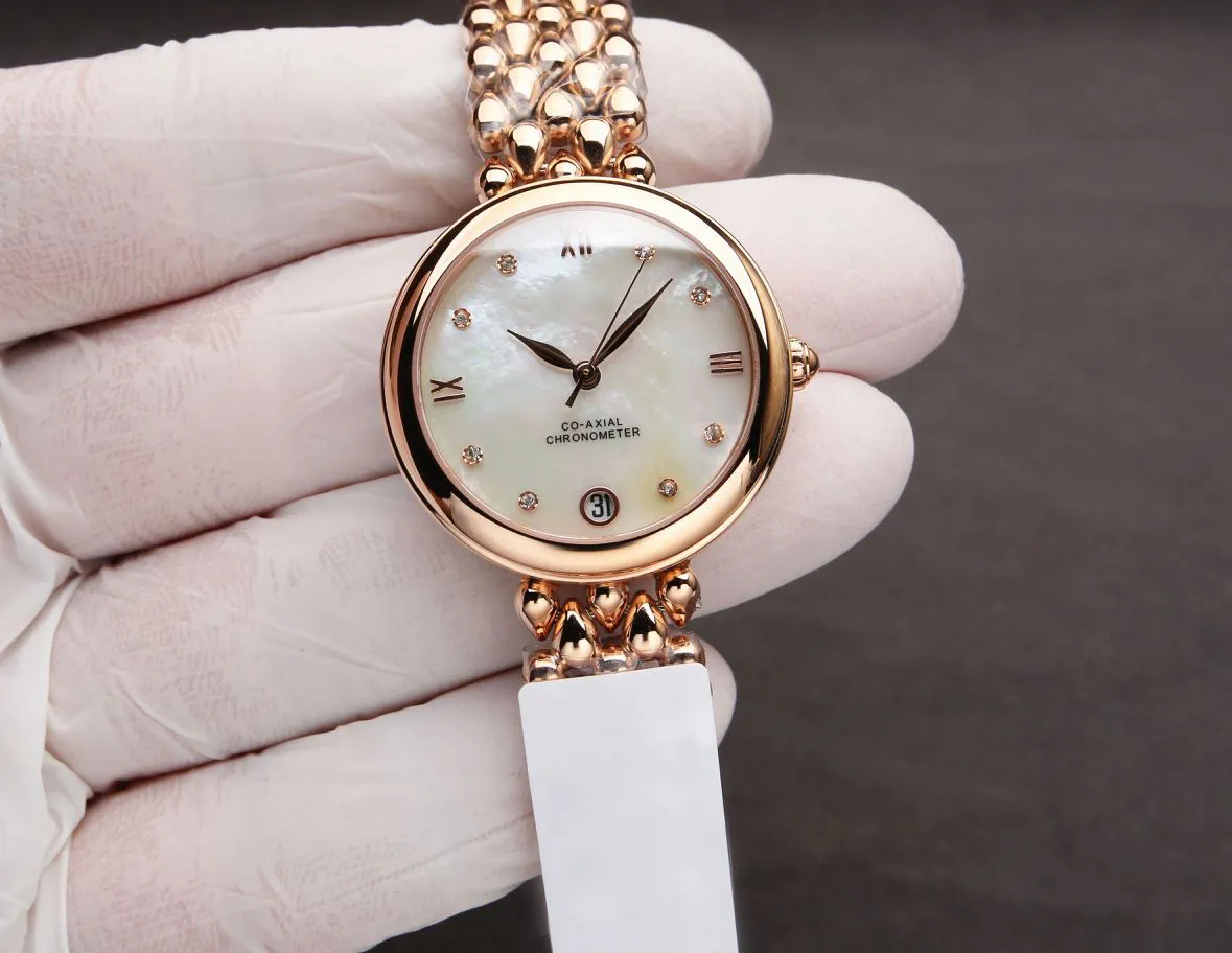 Estilo de gota de agua Reloj de moda para mujer Espejo de zafiro de alta calidad 300 m Reloj de diseñador para mujer resistente al agua con caja