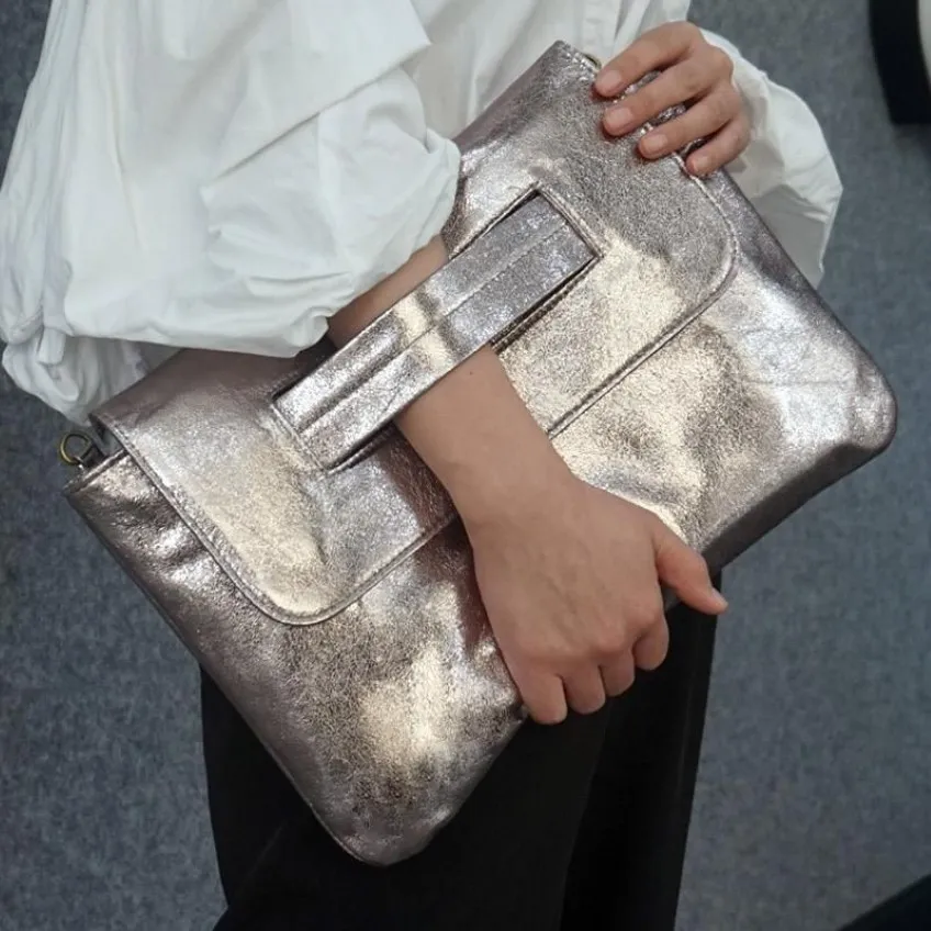 Fashion Shiny women clutch Large capacity Crossbody Bags for female handbag Ladies Clutches Laptop Bag For Macbook Pouch Bag244O