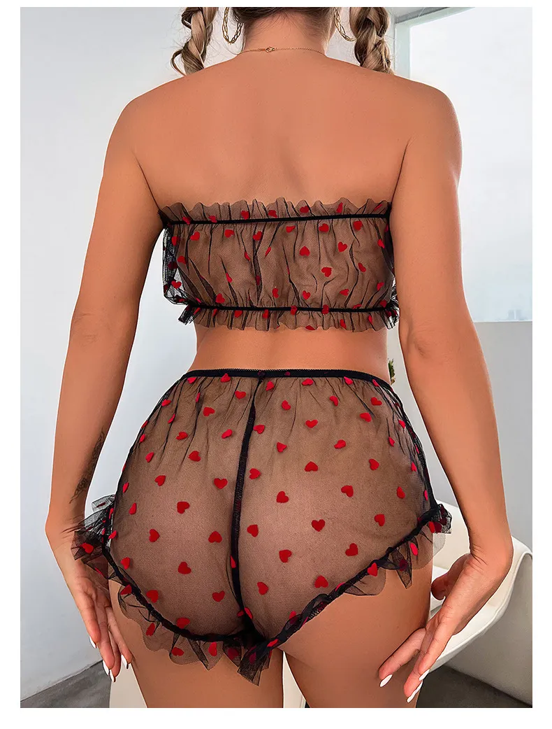 Feiyun Winter Sexy Underwear Set Sleeveless Mesh Bra and Shorts for Women  from Dhgate Underpants - price 27.76