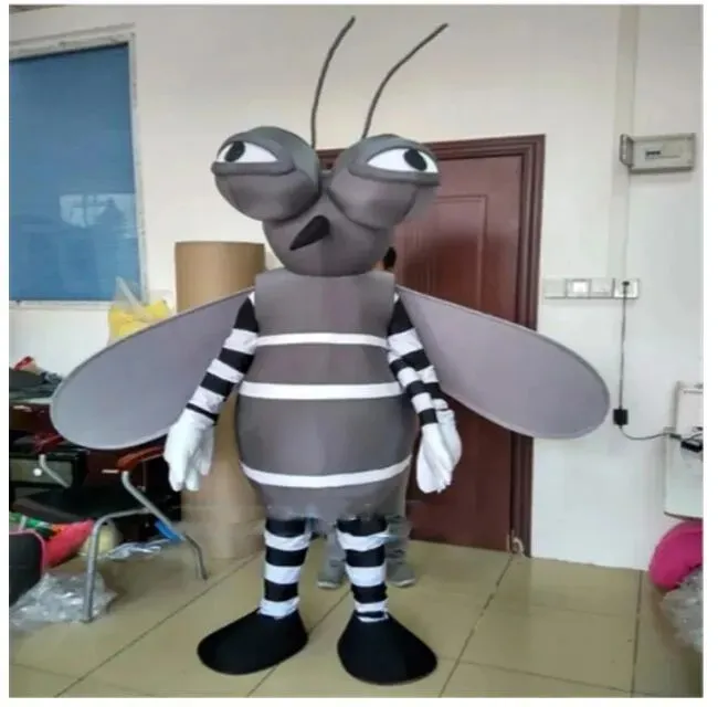 2024 volwassen grootte Mosquito mascottekostuum Halloween kerst stripfiguur outfits pak reclame folders kleding