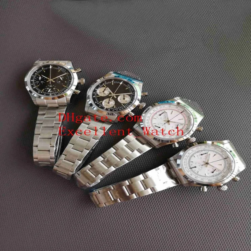 5 Colors Fashion Vintage Wristwatches Size 37 mm 6263 Paul Newman Stainless Steel Chronograph 7750 Movement Mechanical Hand-windin302x
