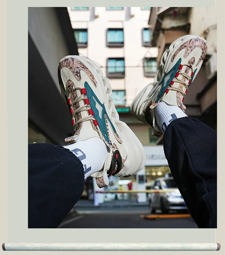 2024 nuovo design famoso scarpe da uomo di cocco autunno scarpe da rete con lama sportiva per il tempo libero in esecuzione scarpe super leggere di grandi dimensioni con suola spessa