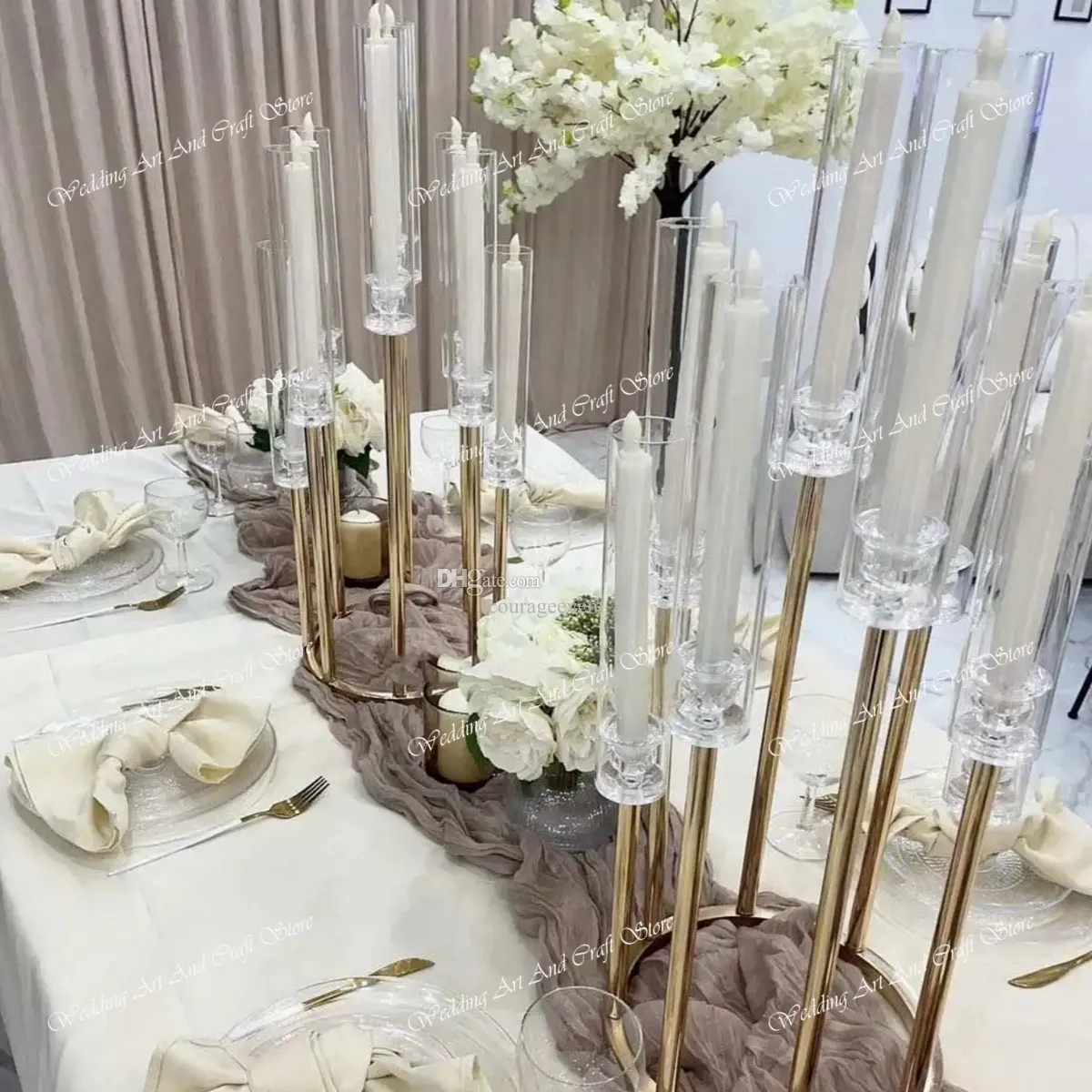 供給商用の花のディスプレイスタンドテーブルデコレーションクリスタル 