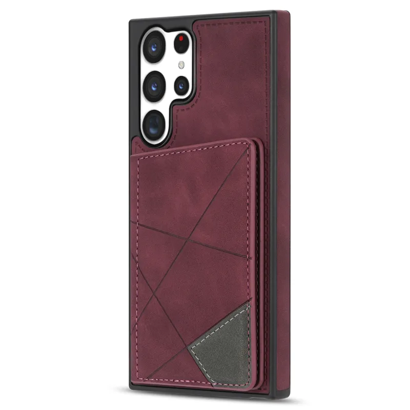 Slim Wallet Card Magnetic Flip Leather Case For Samsung Galaxy S23 S22 S21 Note 20 Ultra Plus S21 S20 FE Plus Stand Holder Phone Bag Cover