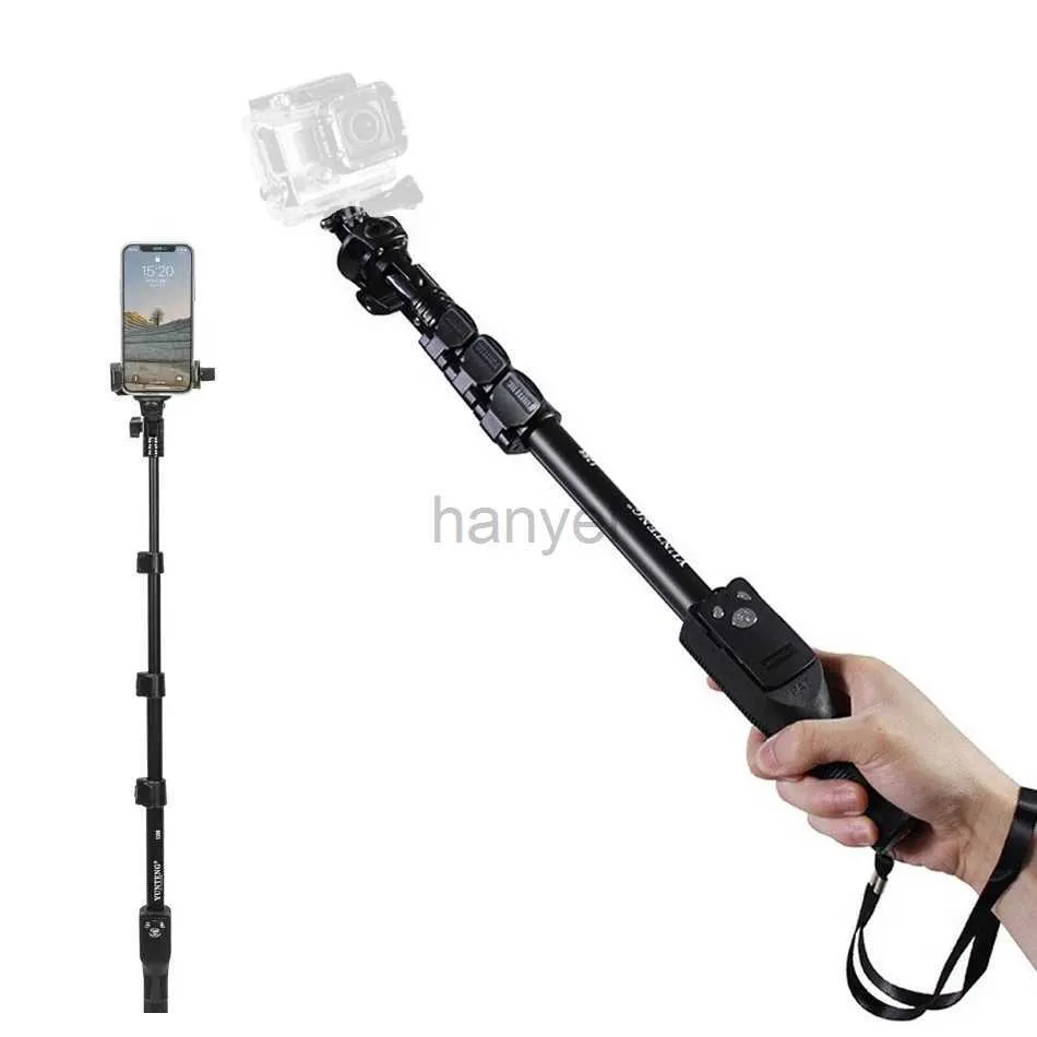 Selfie Monopods Handheld Selfie Stick with Bluetooth Shutter Remote Mount Holder for Mobile Phones Monopod for DJI DSLR Cameras 24329