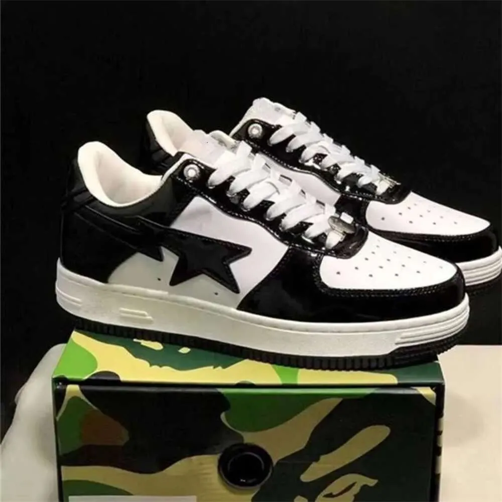 Casual Shoes Pink Ape Sta Casual Shoes Sk8 Low Tops Black White Pastel Green Blue Suede Bapestaly Bapely Mens Womens Trainer Outdoor Sports Sneaker