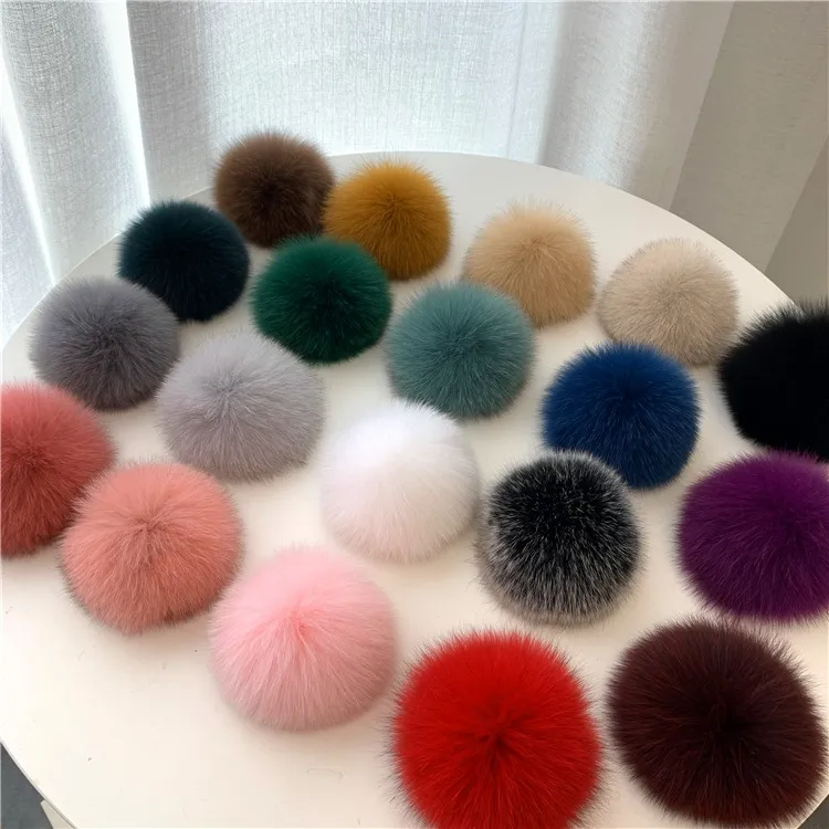 10pcs/lot-10 cm/4 "miękki prawdziwy lis fur