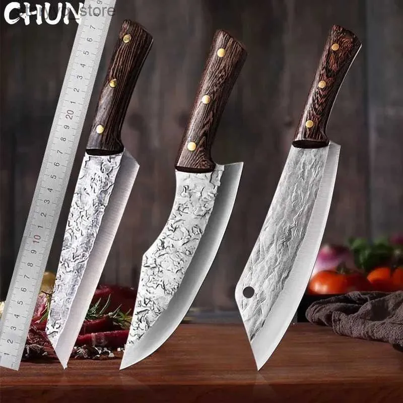 Noże kuchenne Najwyższej jakości Kuty nóż Boning Knife Nóż Cleaver Fish Meat Knives Serbijski szef kuchni krojenia noża noża kuchennego noża do gotowania Q240226
