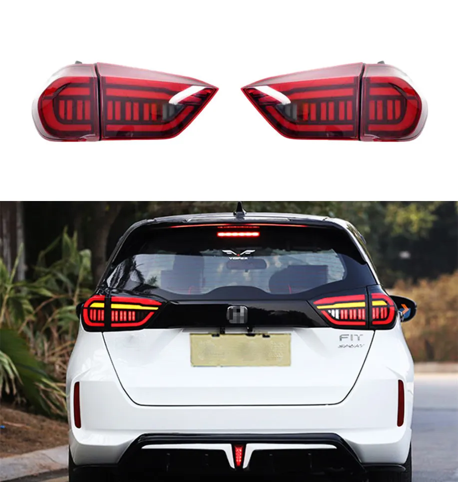 Feu arrière antibrouillard pour Honda Jazz Fit, feu arrière LED 2020 – 2022, clignotant, accessoires de voiture