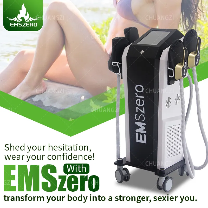 EMSzero NEO RF Machine 2024 Профессиональный EMS для моделирования тела, стимуляции мышц, удаления жира, 4 RF-ручки EMSSLIM HIEMT PRO