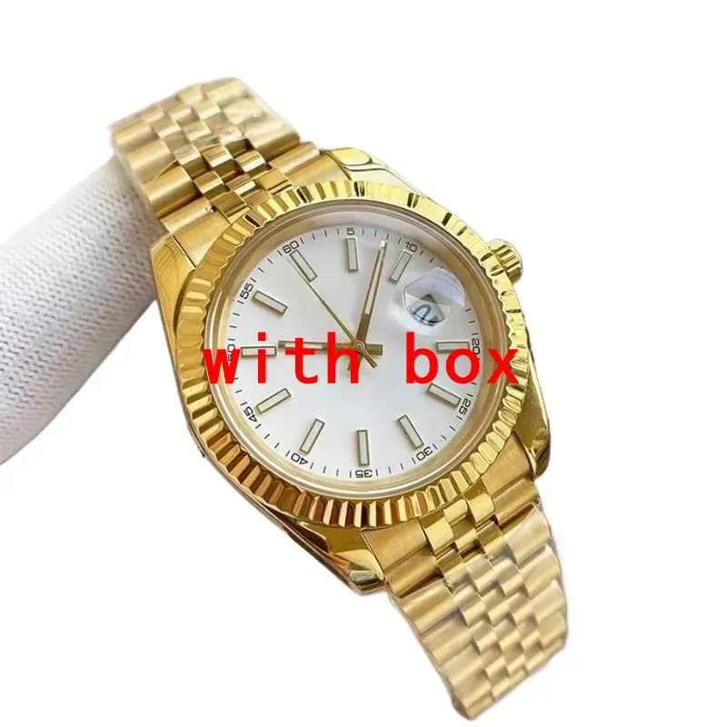 Designer horloge luxe datejust herenhorloges Japans 28/31/36/41mm roestvrij staal orologio quartz super lichtgevende koppels horloges mode decoratieve SB018 B4