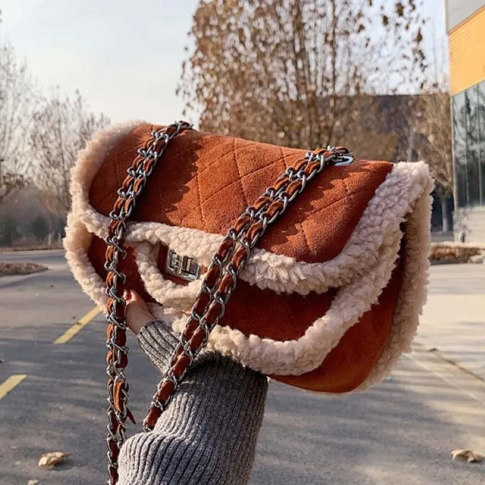 Square Square Pluszowa torba crossbody 2021 Nowy wysokiej jakości matowa skóra designerska