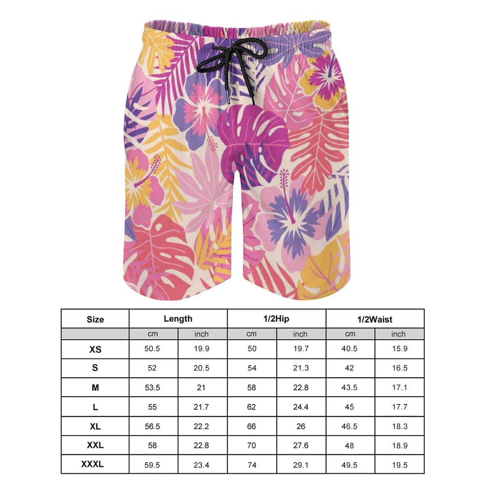 Pantaloni da spiaggia da uomo personalizzati con tasca non sbiadiscono, respirano comodi e non si formano facilmente pelucchi con coulisse design a rete sciolto casual pelle pesca 170 g Rosa