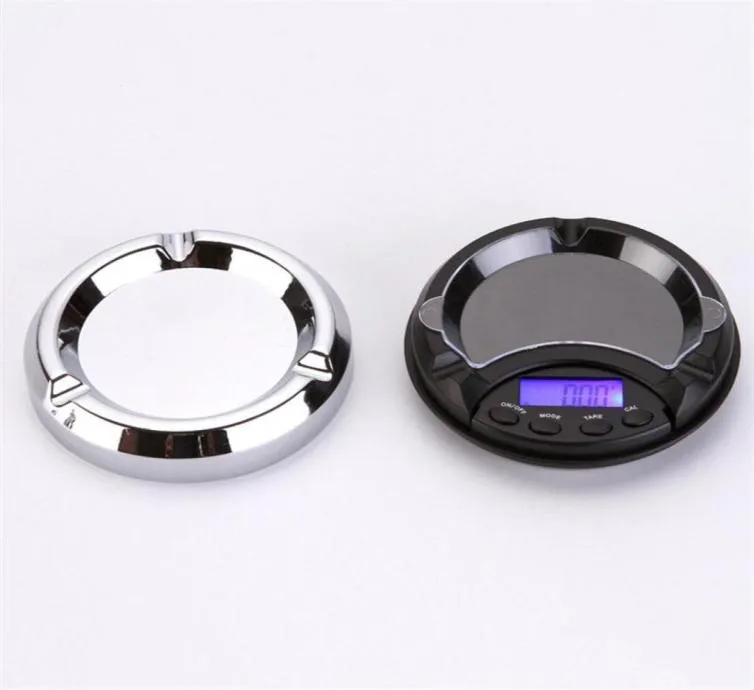 Portable Jewelry Scale Mini Ashtray Pocket Scale 0 01g 0 1g Kitchen Electronic Gold weigh272S4382588