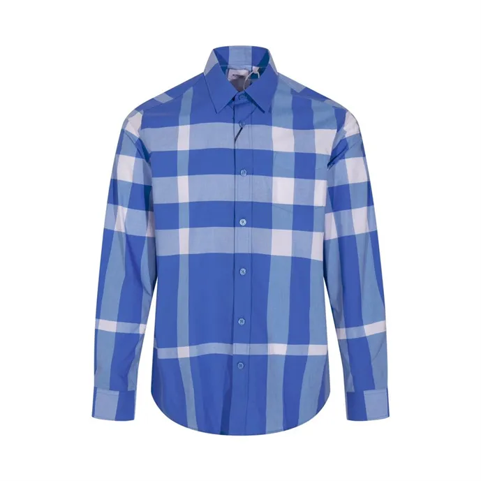 3 Tasarımcılar Erkek Gömlek Kalite Tasarımcı İş Tees Klasik Uzun Kollu Gömlek Düz Renk Mektubu Bahar Sonbahar Bluz Artı Boyut S/M/L/XL/2XL#03