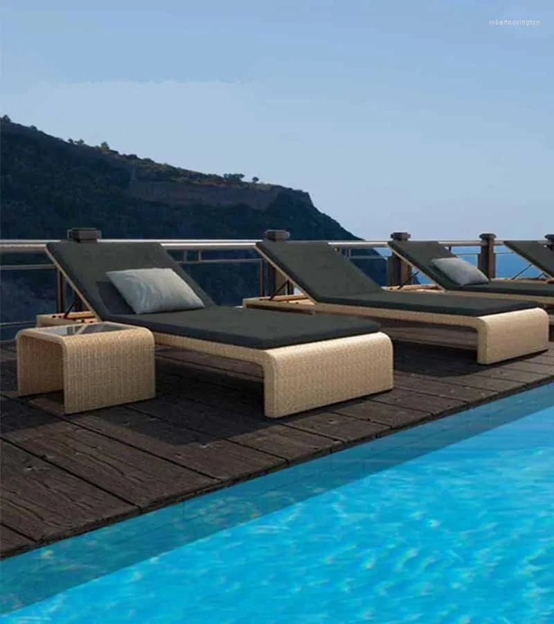 SunShield Rattan Swimming Pool Chairs: Waterproof, Sun Protective, And ...