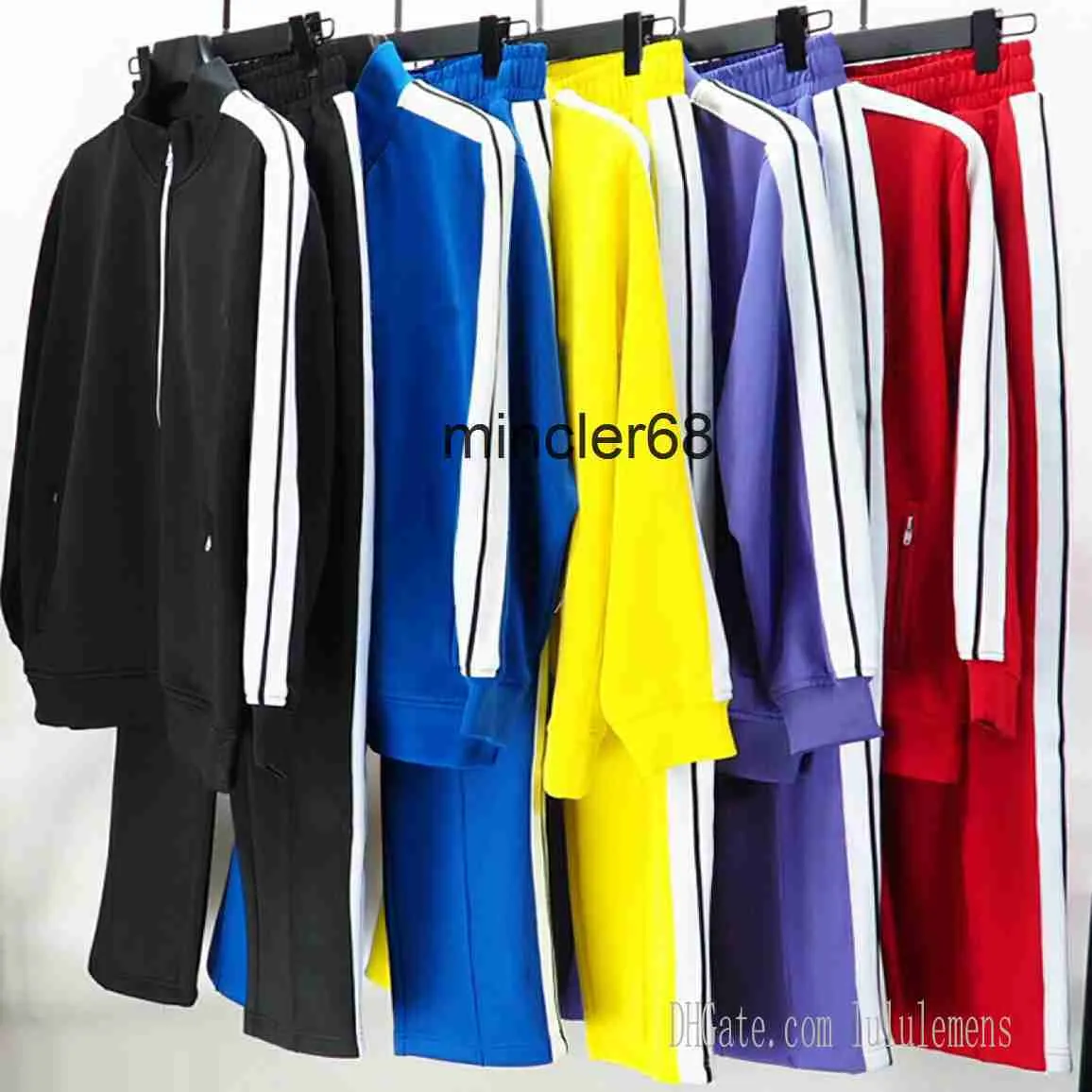 Herrkvinnor Tracksuits Palm Sweatshirts Suits Män spår Svettdräkt Rockar Angel Man Designers Jackor Hoodies Pants Angle Sportswear 21SS