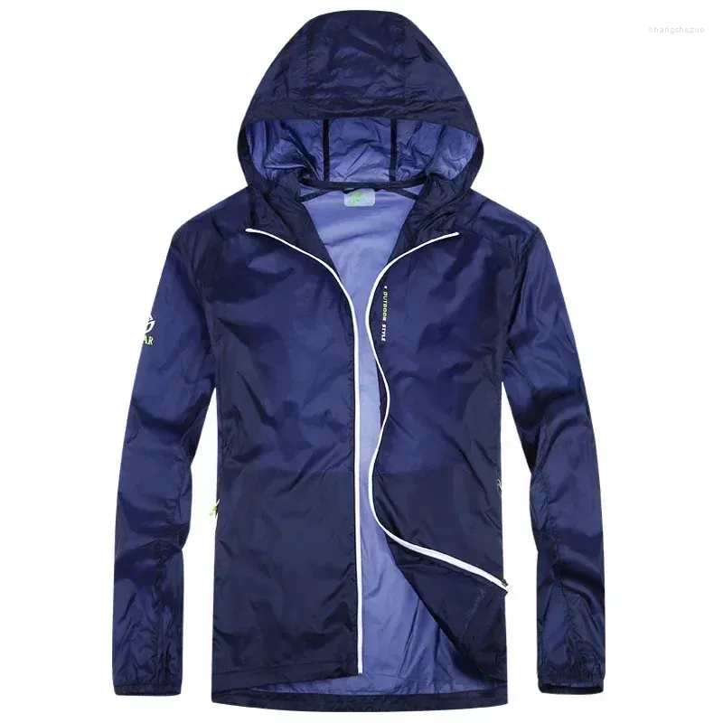 Men's Jackets 2024 Spring/Summer Skin Clothing Outdoor Fashion Sun Protection Waterproof Ultra Light Top