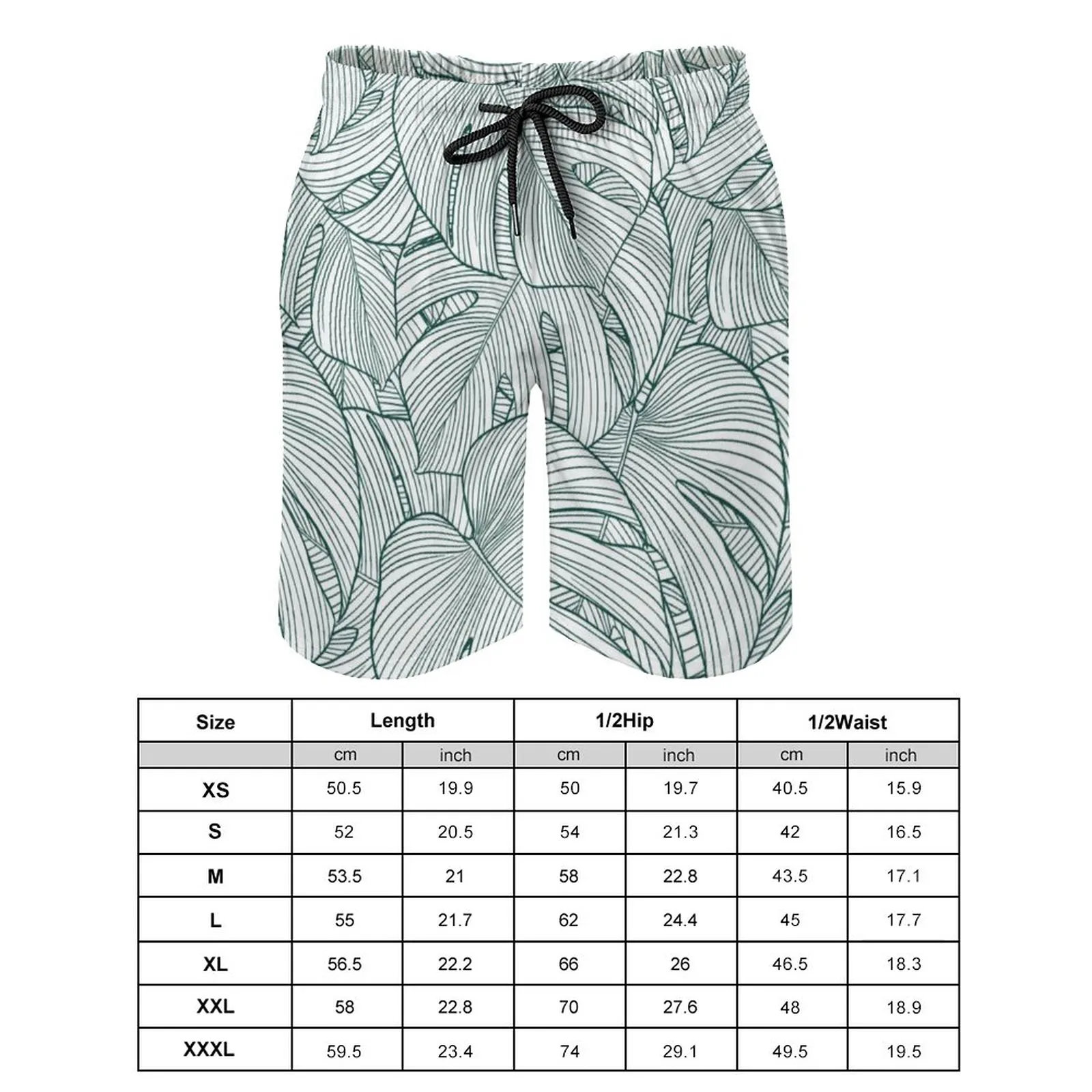 Custom men's beach pants with pocket breathable and comfortable not easy to pilling drawstring lined with mesh cloth loose casual peach leather 170g green stripe