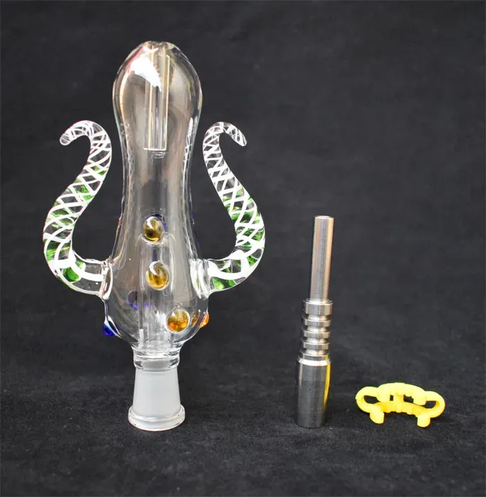 2021 NEW Version 5.0 NC Set Octopus Design 14mm NC Kit with titanium nail mini Glass Water Pipes Bong