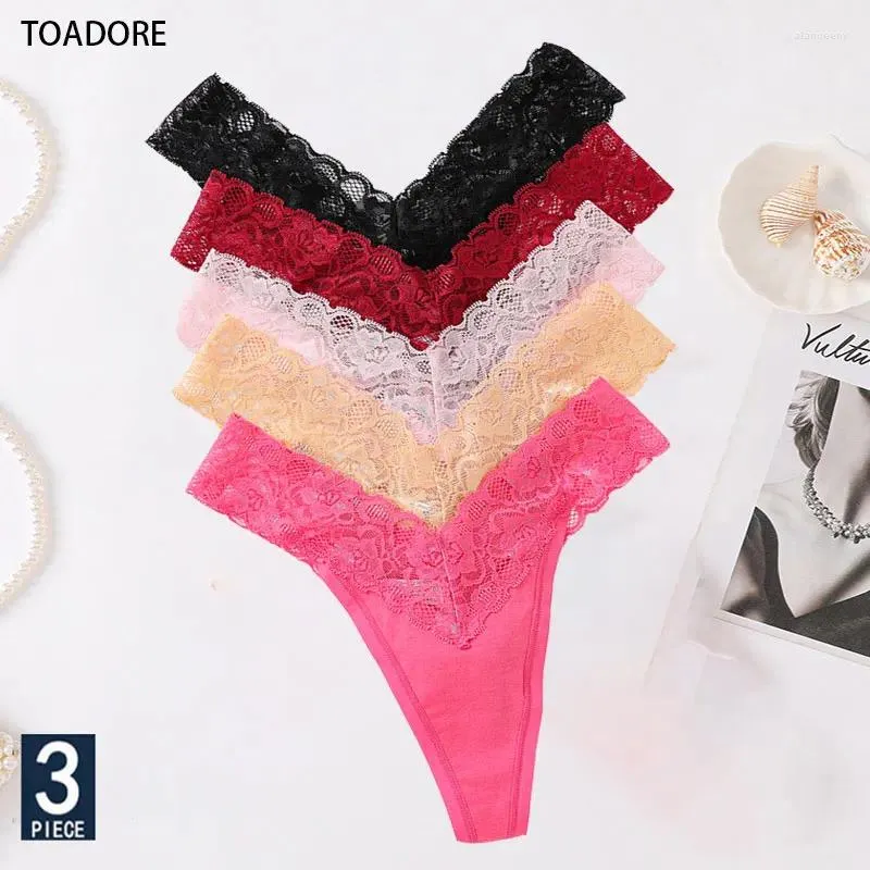 Kadın Panties 3 PC/Lot Dikişsiz Set Kadın Seksi Dantelli İç Çamaşırı Kadın Yumuşak Pamuk Tanga Kadın Nefes Alabilir Tangas Mujer XXL