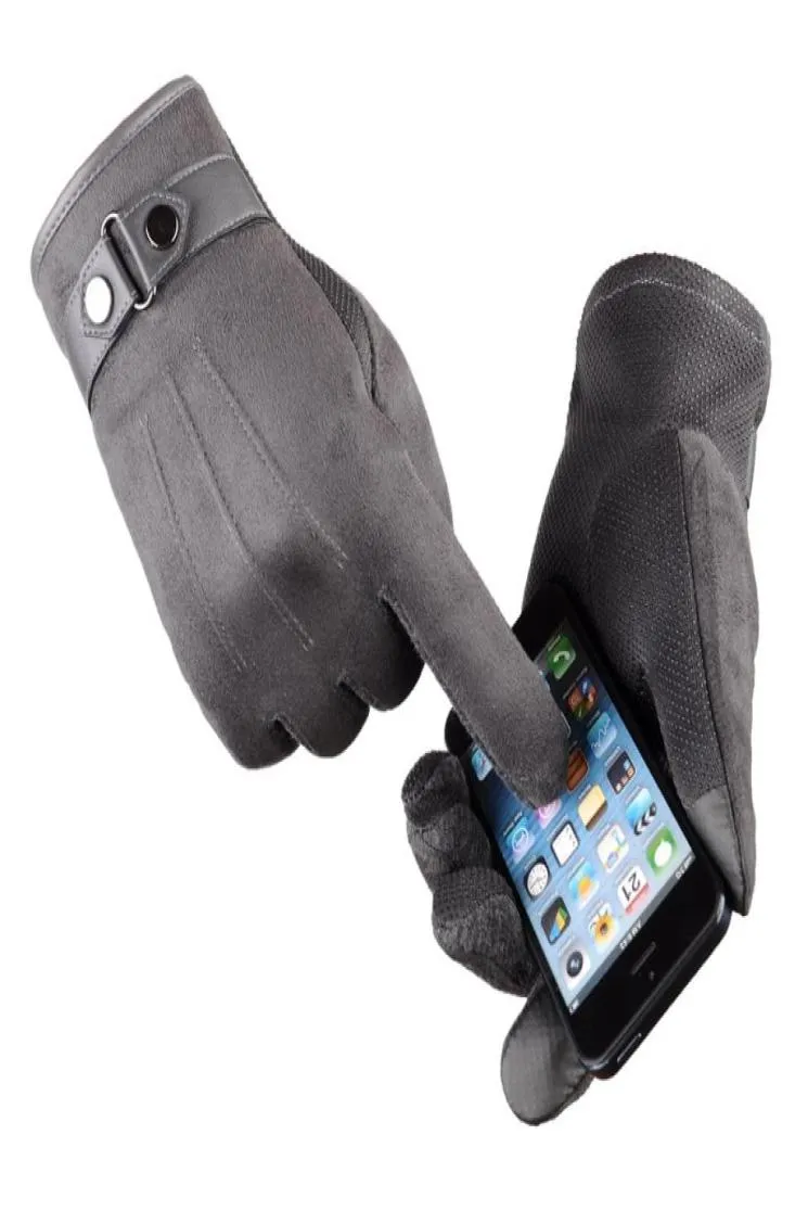 Alta qualidade unisex velo à prova de vento luvas de inverno touchscreen para smartphone tempo frio à prova dwindproof águawindproof4091520