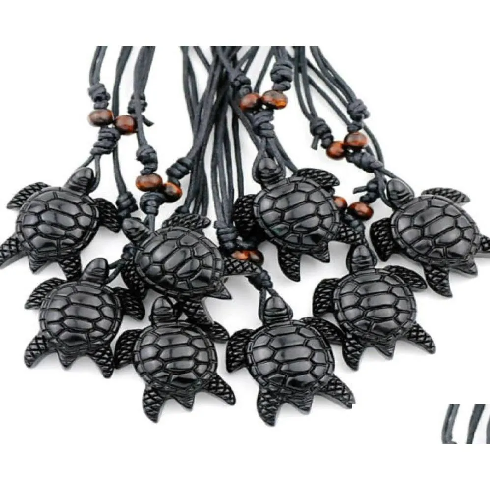 Pendant Necklaces Lot 12 Pcs Sea Turtle Hawaii Surf Necklace Whole Xl613193111 Drop Delivery Jewelry Pendants Dhvw8