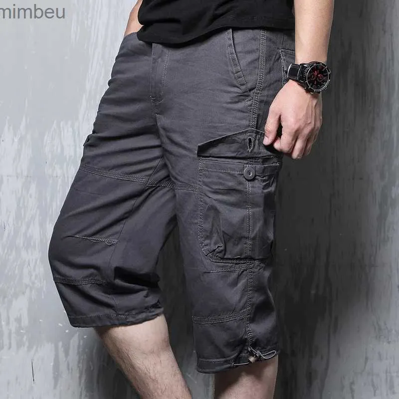 Herr shorts last shorts män sommar streetwear mens bomull shorts sommar övergripande militära korta byxor plus storlek 5xl män Bermuda Masculina 240226