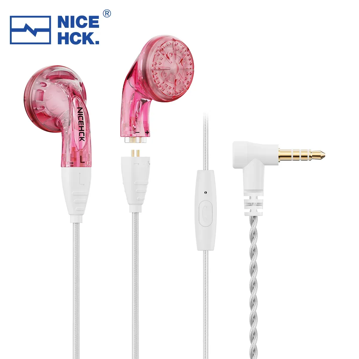 Écouteurs Nicehck ydx Uv Surface Earbud 14,8 mm Pitre Pild Driver Meeting Music Earphone Hifi Monitor Inear Monitor Cable détachable 2pin