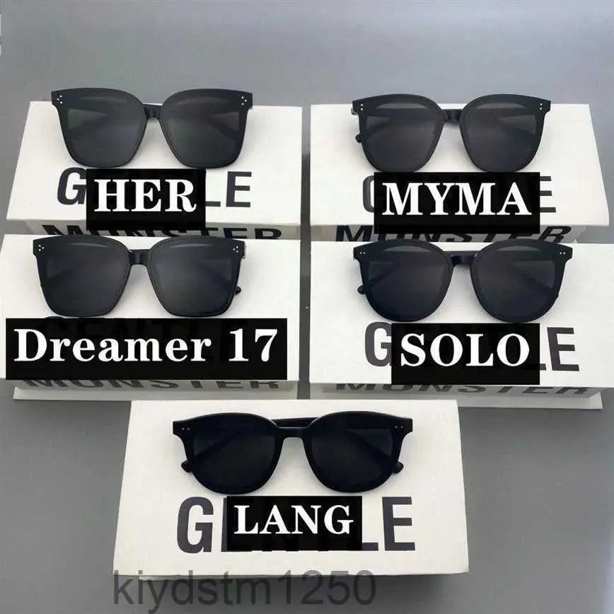 GM Solglasögon spegel Kvinnor Män designer Gent Monster Overdimensionerad ram Eleganta solglasögon med Box296y 3ez4