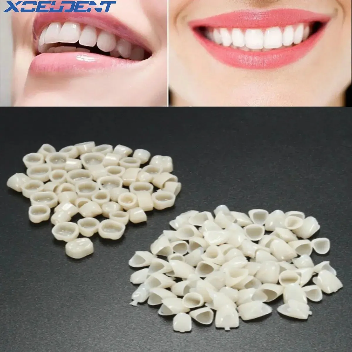 120pcs Materiały dentystyczne Zmieszane tymczasowe korony przednie przednie molowe molowe zęby zęby zęby dentystyczne 240226