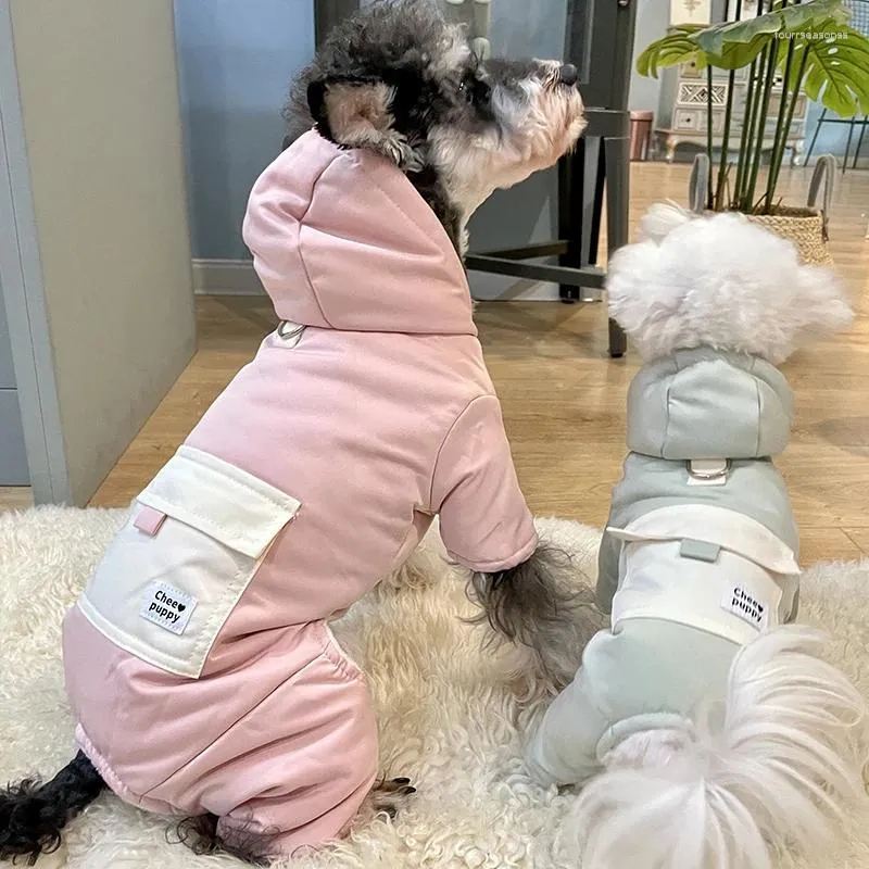 Dog Apparel Autumn Winter Warm Pet Jacket Small Clothes Schnauzer Poodle Yorkshire Terrier Puppy Dogs Accessories Cat