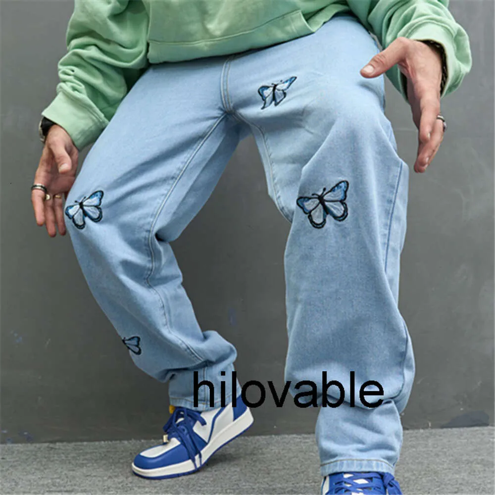 Mody Hilovable nowe swobodne dżinsy dla mężczyzn amerykańskie