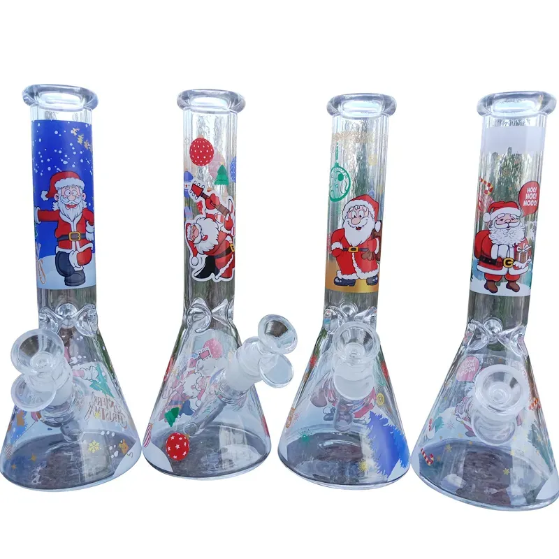 Christmas series 25cm water pipe oil burner beaker base water pipes smoking bong