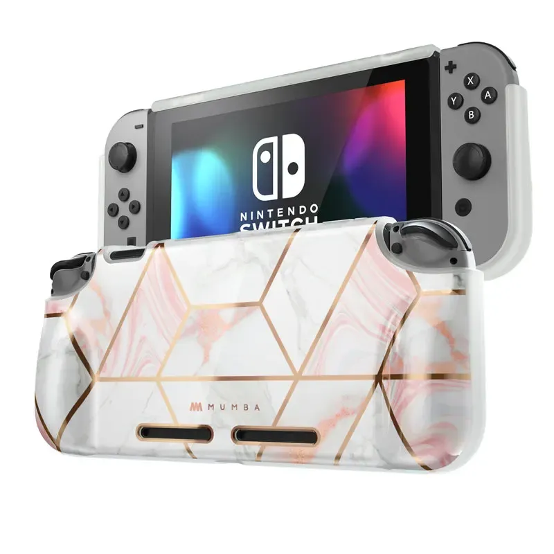Cases For Nintendo Switch Case Mumba Girl Power Soft TPU Grip Cover For Nintendo Switch Console with ShockAbsorption & AntiScratch